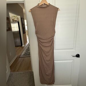 Abercrombie & Fitch Tan Maxi Dress